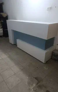 کانتر دو نفر با دو عدد صندلی جکی