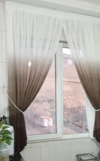 پرده وزیر پرده حریر کاملا نو