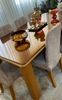 میز ناهارخوری ۸ نفره چوب سنگ