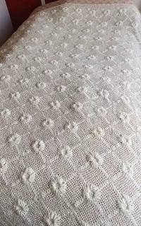 روتختی دو نفره قلاب بافی دست