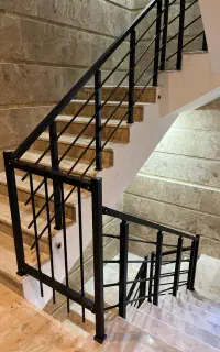 نرده استیل کولین مدل پنج خط