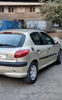 ۲۰۶ مدل ۸۴ تیپ ۲ دوررنگ شاسی عقب و جلو پلمپ