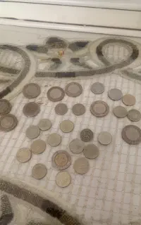 ۲۹ عدد سکه ترکیه جنس برنجی و نقره و مس