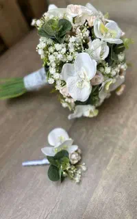دسته گل عروس مصنوعی