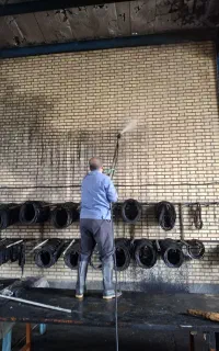 نماشویی کفسابی سنگسابی سنگساب سابزن  شستشوی نما