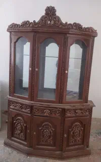 بوفه چوبی دو تیکه با چوب اصل