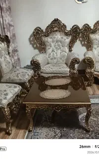 مبل سلطنتی 9 نفره با سه عدد جلو مبلی در حد نو