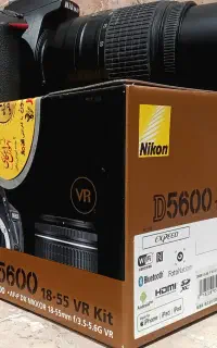 دوربین حرفه‌ای Nikon d5600 dslr با۲لنز تله ومعمولی