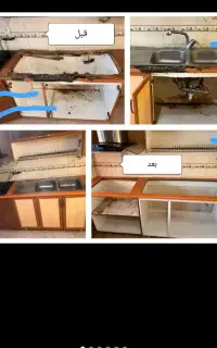 تعمیر نصب تخصصی کابینتmDf فلز کمددیواری درب چوبی