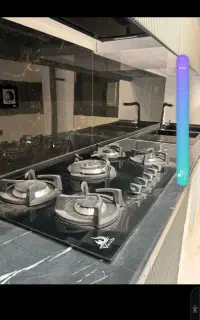 گاز صفحه شیشه ایی ۵شعله