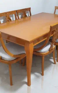 میز نهار خوری شش نفره شیک