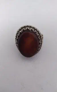 انگشتر نقره عقیق سنگ اصلی