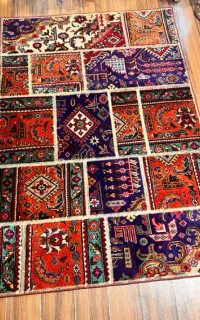 فرش چهلتیکه (کلاژ) دستبافت
