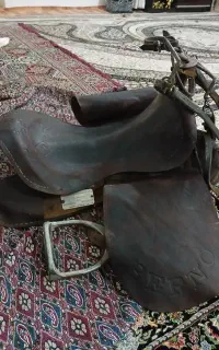 زین دهنه اصل چرم قدیمی