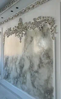 گچبری گچ بری پیش ساخته کناف کاغذدیواری پارکت۱۲ماه