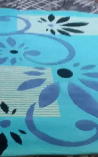 گلیم فرش 4متری فیروزه ای زیبا