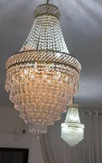 دوتا لوستر لوکس باهم بزرگ و متوسط