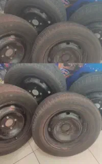 رینگ و لاستیک فابریک دور ۱۴ پژو پارس با قالپاق