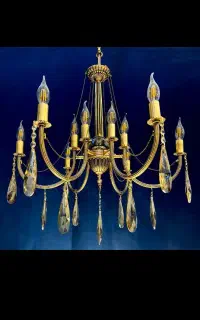 لوستر ارتا برنج برنجی/چهار+شش/روشنایی viu light 44