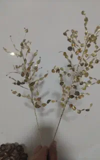 شاخه گل طلایی مصنوعی