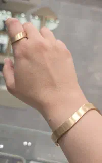 دستبند و انگشتر مات