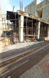 داربست فلزی تخته زیر پایه چرخ داربست