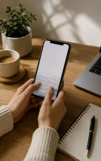 تایپ مقاله دانشجویی با موبایل