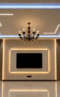 کناف‌کاری و نور مخفی هر 30 متر،۱ باکس TV رایگان