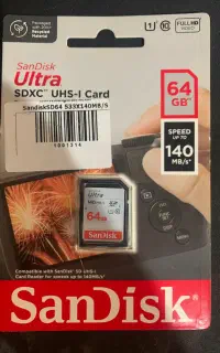 رم سن دیسک ۶۴ گیگ کارت حافظه