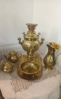 ست سماور برنجی ۳ لیتری