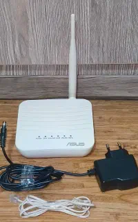 مودم ASUS DSL-N10S با کابل تلفن و آداپتور اصلی