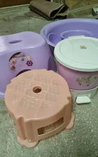 لوازم حمام (لگن ،سطل وصندلی)