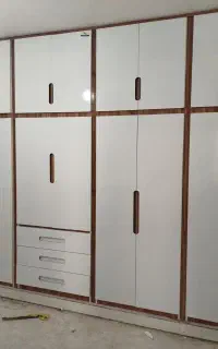 ساخت کمد دیوار کابینت آشپز خانه درب چوبی