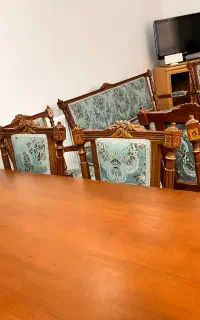 فروش مبل و میز نهار خوری هست نفره استیل