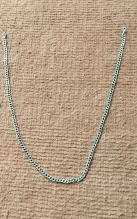 گردنبند کارتیر رنگ ثابت نقری سایز کوچک جنس استیل