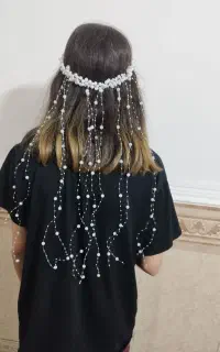 انواع تاج،ریسه،گلسر،بغلسری شنیون دستساز