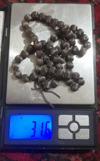 تسبیح نقره انگشتر