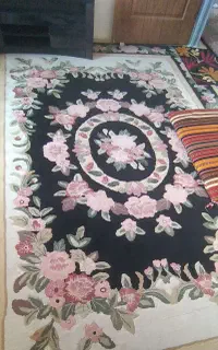 فرش گل برجسته۹متری،میزتلویزیون،قفس پرنده