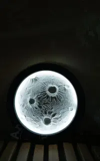 تابلو ماه جذاب سه بعدی