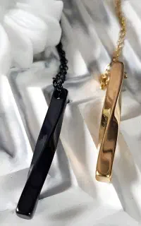 ست گردنبند مدل عشق مکعب کد6473