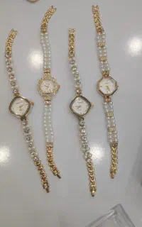 ساعت مچی زنانه ترند مرواریدی رنگ ثابت