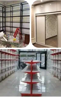 نصب،تعمیر،ساخت( قفسه فروشگاه رگال کابینت تخت شلف)