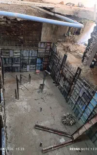 استخر اسکلت فلزی ارماتور بندی