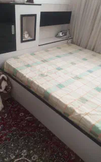تخت دو نفره بدون تشک سالم