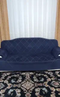 یک دست مبل هفت نفره سورمه‌ای شیک