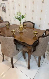 میز نهارخوری نهارخوری فلامینگو ۴ نفری زیبا چوب ۱۱۱