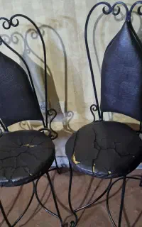 4 صندلی فلزی فرفوژه