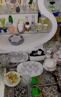 انواع ظروف کریستالی کاملا نو از ۵۰هزار ت به بالا