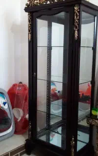 ویترین وآینه همراه میزوشمعدان