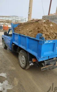 حمل مصالح و ماسه و نخاله با بابکت با نیسان کمپرسی